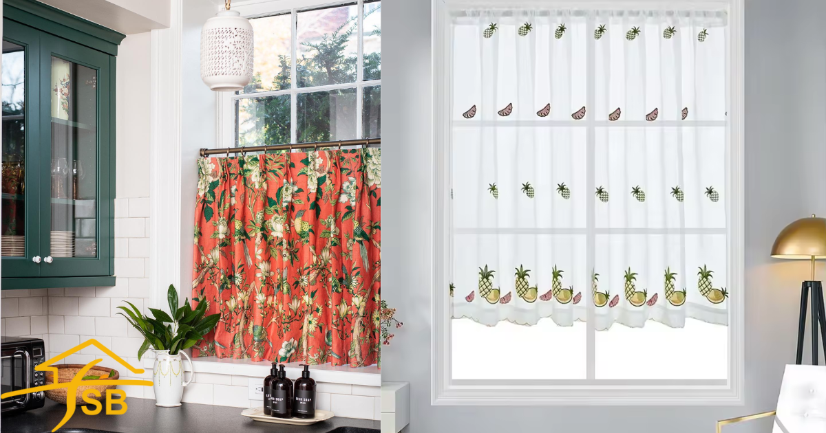 Roman blinds for a compact and modern look Kitchen Curtain Designs (2)